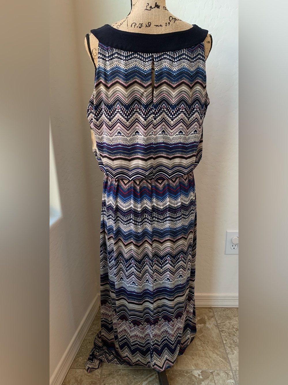 New R&M Richards Navy Women’s Dress Size 16W - Picture 2 of 13
